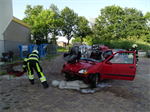 Oefening Brand Wegvervoer Auto Vaart Buitenpost